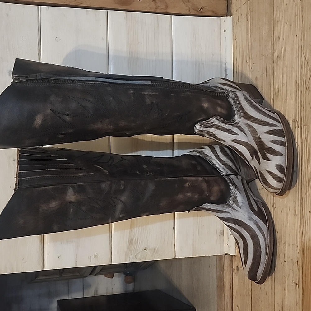 Freebird knee hi boots size 8